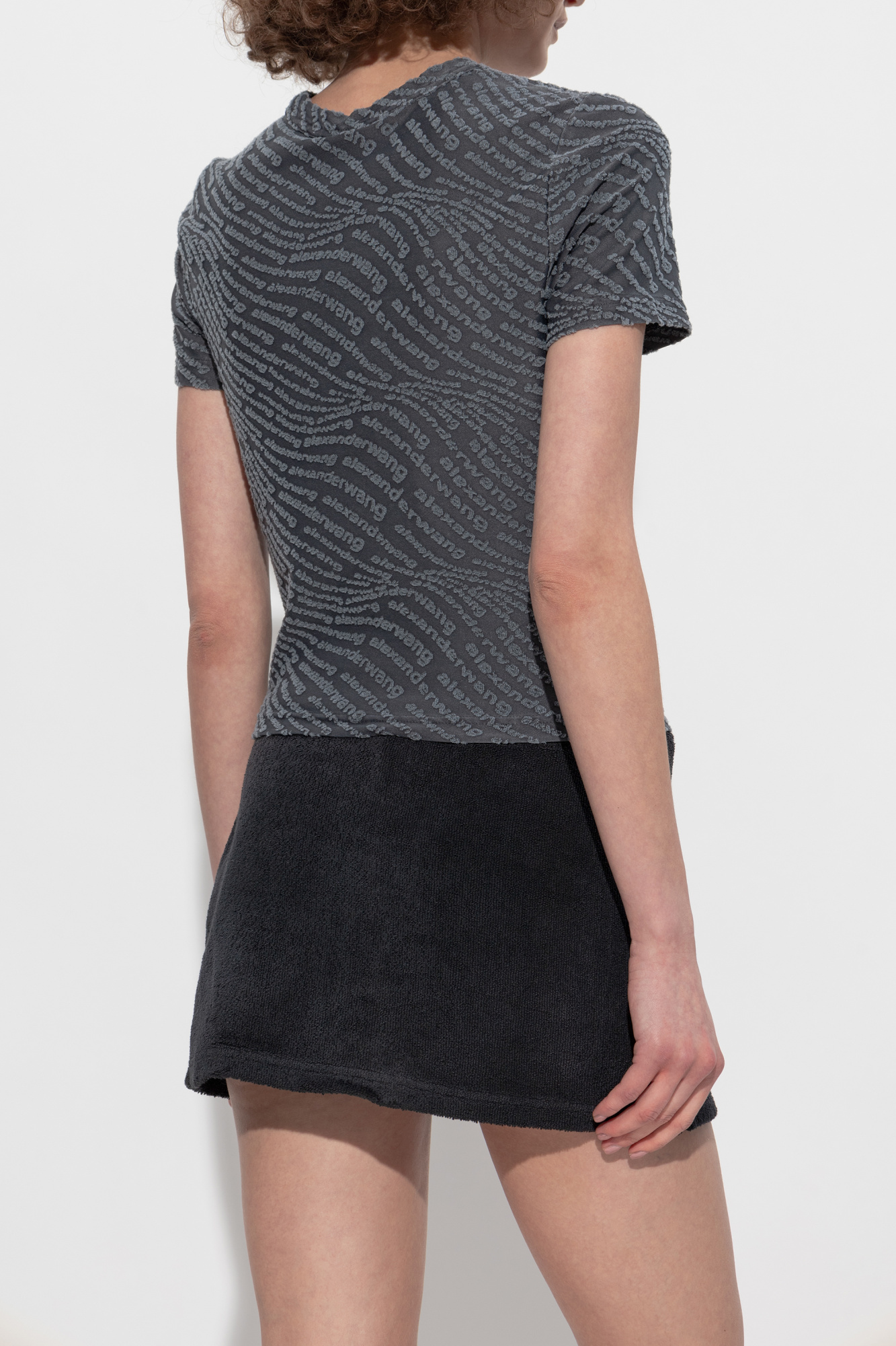 iamさま専用alexanderwang.t 半袖トップス XS グレー alexander wang - 【ラスト1点】 SHORT SLEEVE TEE WITH NY PUFF